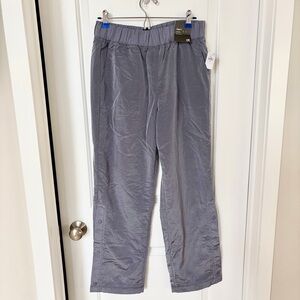 NWT GAP Fit Fleece-Lined Pants Shimmer Silver